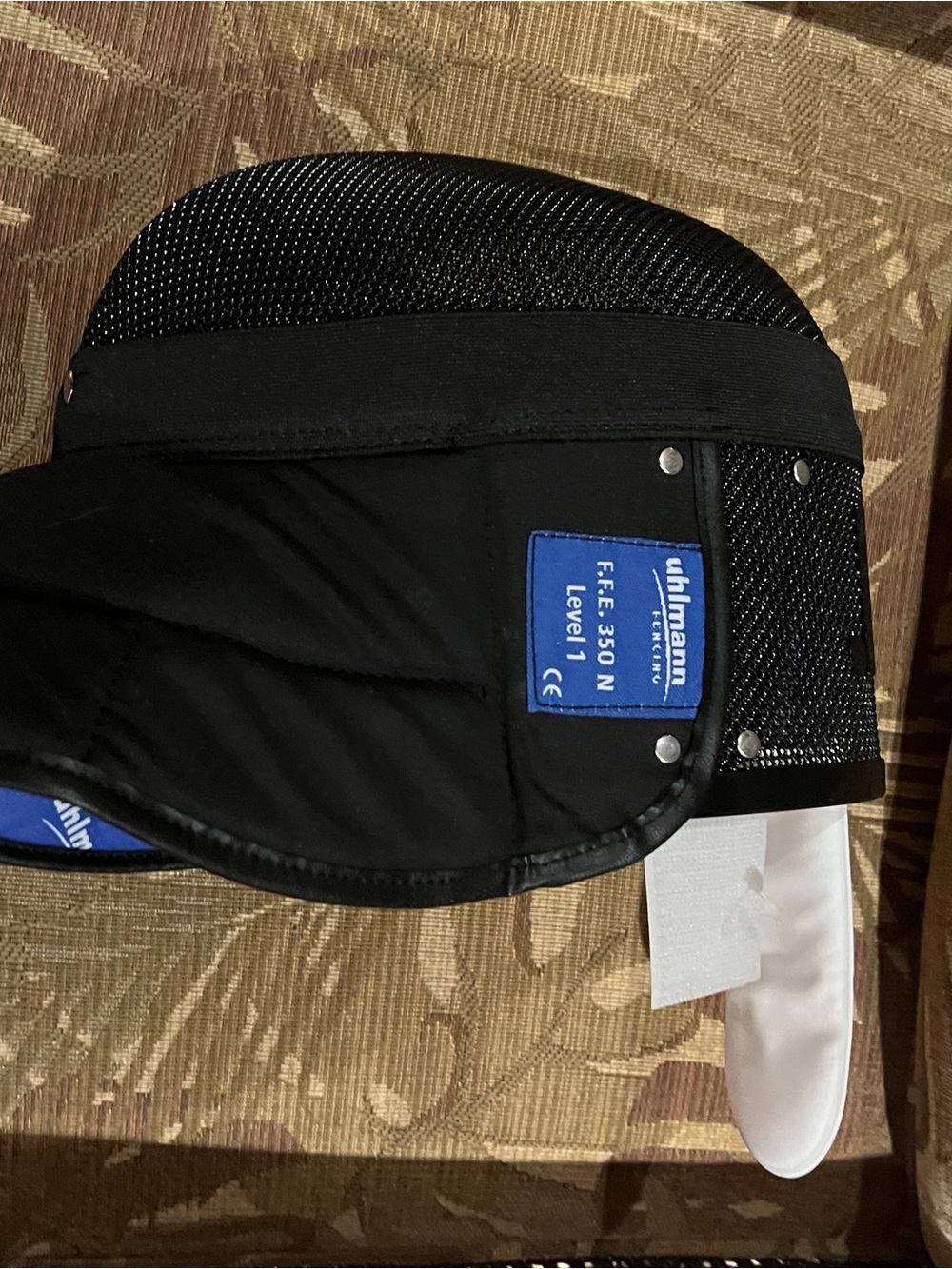 Uhlmann Black Fencing Jacket Lining with 350N Protection - Masters Mask